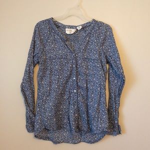 Blue Paisley Blouse